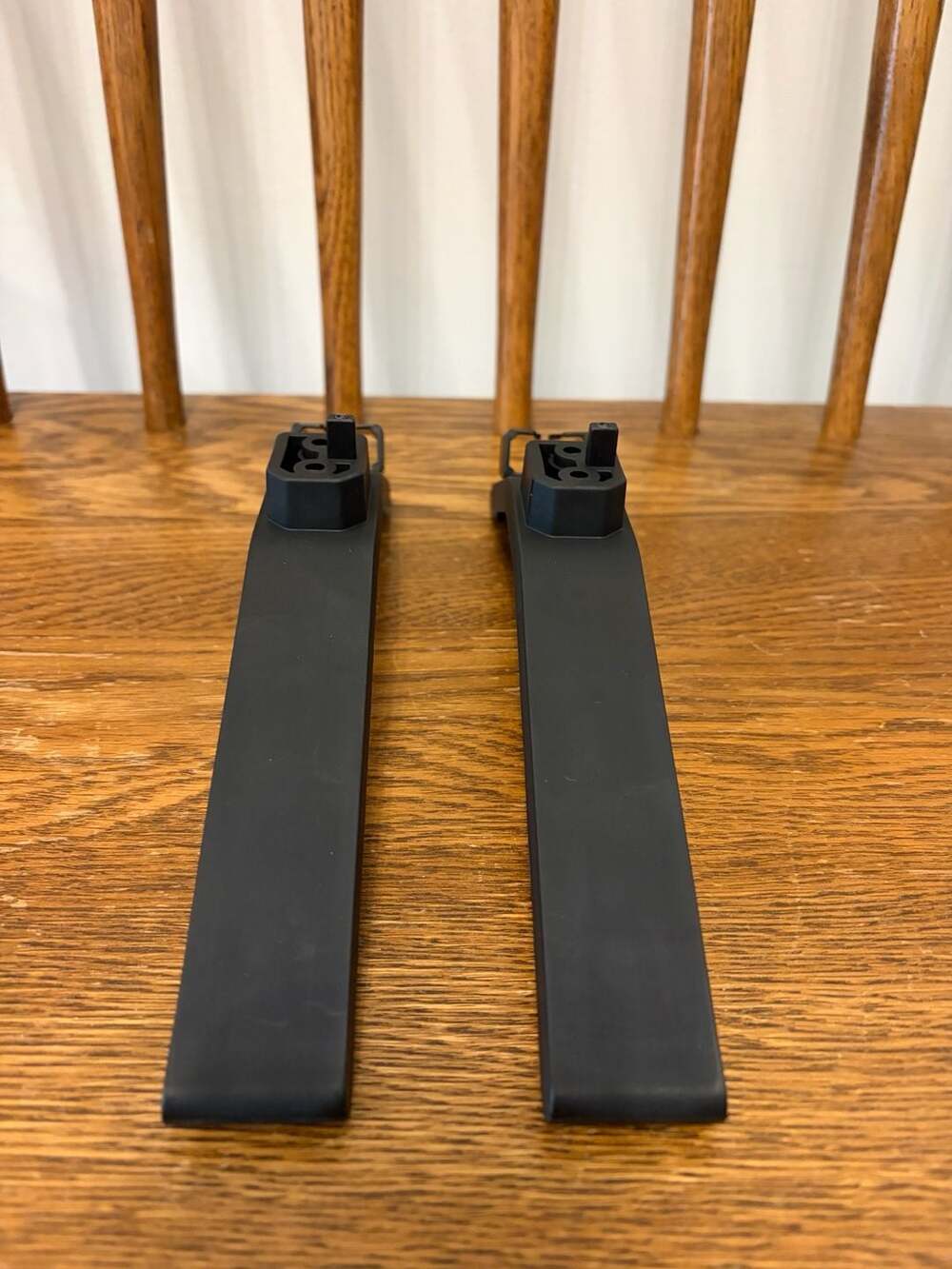 Replacement TV Stand Legs Base Pair Black